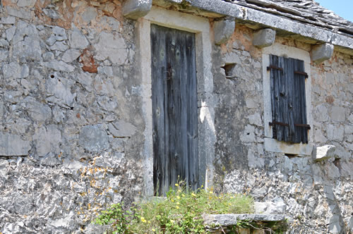 Old front door in Humac