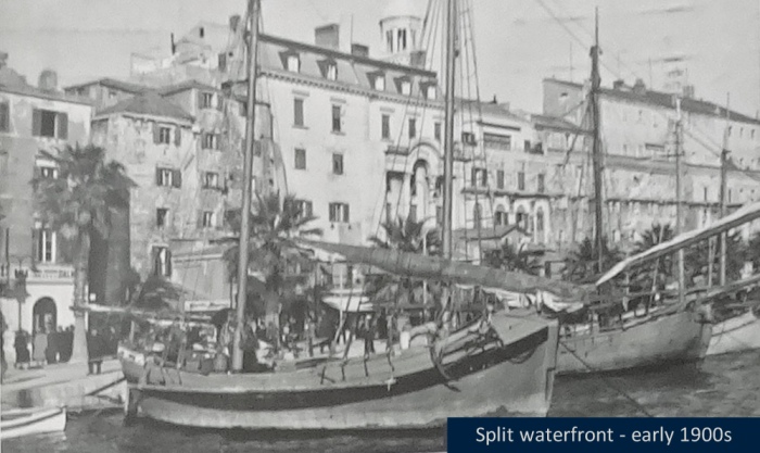 Split waterfront, early 1900s